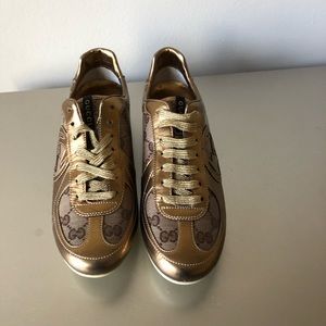 Gucci Gold Sneakers
